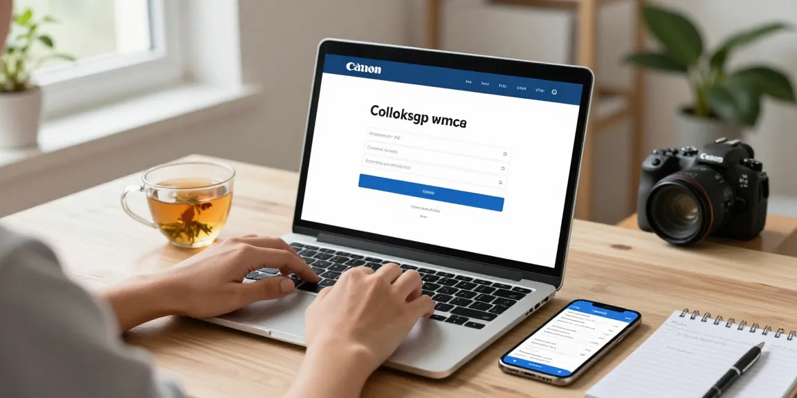 Secure coloksgp login interface on a laptop with financial notes in a cozy workspace.